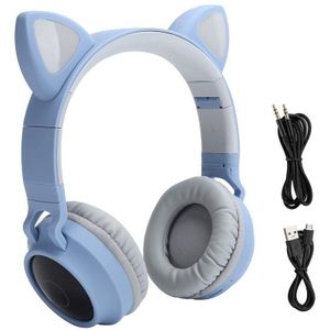 Kat Gaming Headset-Draadloze Kat Ear Hoofdtelefoon Rgb 3 Kleur Led Ademhaling Licht Headsets, Kat Hoofdtelefoon Gaming Headset