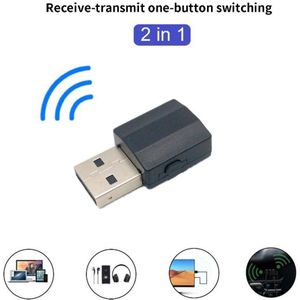 BT600 2in1 BT 5.0 Audio Ontvanger Zender Draadloze Adapter Mini 3.5mm AUX Stereo Zender Voor TV PC Auto Speaker