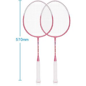 2 Stuks Kinderen Badminton Racket Familie Entertainment Ferroalloy Badminton Racket Sport Set Gratis