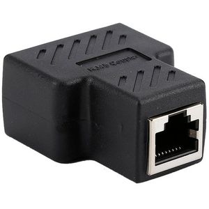 1 naar 2 Manieren LAN Ethernet Netwerk Kabel RJ45 Vrouwelijke Splitter Connector Adapter Voor Laptop Docking Stations Z07