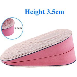Eva Hoogte Toename Inlegzolen Mannen Vrouwen Stealth Hak Kussen Zolen Inlegzolen Anti-Shock Massage Pad Hoogte Toename Insert 1.5-3.5 Cm