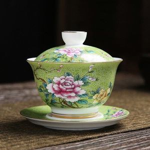 Whyou Thee Terrine Cup Emaille Relatiegeschenk Chinese Stijl Drinkware Servies Thee Set Kung Fu Accessoires