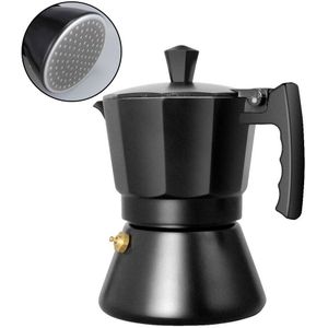 Elektrische Automatische Aluminium Moka Espresso Koffiezetapparaat Percolator Inductie Fornuis Pot 150/300Ml