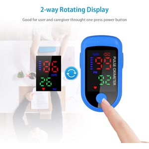 Draagbare Blood Oxygen Monitor Finger Pulse Saturatiemeter Zuurstof Verzadiging Monitor Binnen 24 Uur (Zonder Batterij)