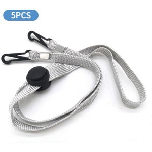 5Pcs Gezichtsmasker Opknoping Haak Masker Lanyard Opknoping Touw Opslag Haak Handige Houder Touw Antilost Antidrop Opknoping Hals Rop