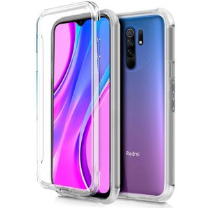 Xiaomi Redmi 9 Volledige Bescherming Siliconen Case 360 Transparant