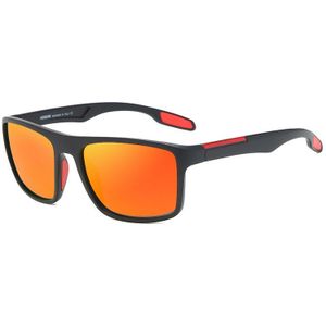 Kdeam Spiegel Gepolariseerde Zonnebril Voor Mannen Vierkante Rijden UV400 Heren Zonnebril Frame Sport TR90 Ultralight Mannelijke Gafas De Sol