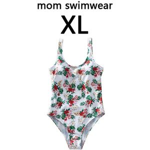 Bloem Badpak Beachwear Vrouwen Meisje Een Stuk Zwemmen Kleding Familie Bijpassende Badmode Moeder Dochter Badpak