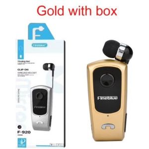 Fineblue F920 Oortelefoon Bluetooth-Compatibel Lotus Met Draad Draadloze Clip Op Headset Oortelefoon Handsfree Oordopjes Voor Telefoon F990