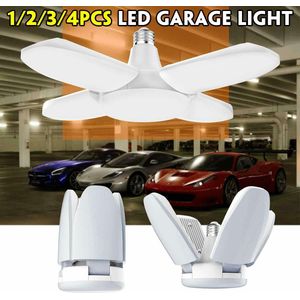 156 Stuks 60W 5600LM Led Vervormbare Garage Licht E27 85-265V Plafondlamp Voor Garage/Zolder/Kelder/Home Led Lamp