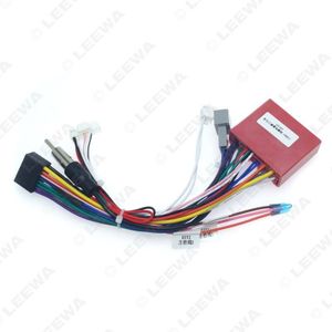 Leewa Auto 16pin Stereo Radio Power Kabel Adapter Met Canbus Doos Kabelboom Voor Mazda 3(08-12)/5(08-15)/6(07-12)/8/CX-7