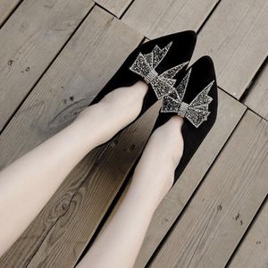 Vrouwen Pomp Elegante Mode Vrouwen Hoge Hakken Bling Crystal Bow Tie Puntschoen Pumps Schoenen Lady Wiggen T908-98