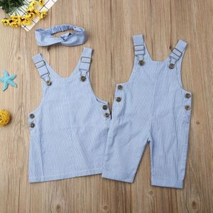 Pudcoco Zus Broer Bijpassende Kleding Pasgeboren Kids Baby Jongen Meisje Kleding Romper Bib Broek Jurk Famliy Bijpassende Outfit