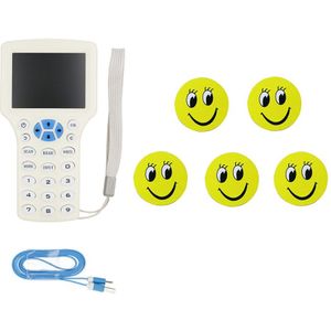 10 Engels Frequentie Rfid Copier Duplicator 125Khz Keyfob Nfc Reader Writer 13.56Mhz Gecodeerde Programmeur Usb Uid Kopie Kaart tag
