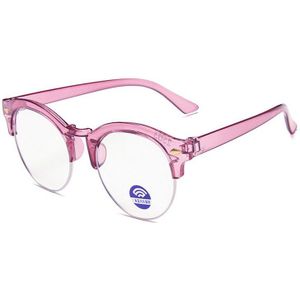 Classic Semi Randloze Anti Blauw Licht Bril Kids Ronde Anti Ray Brillen Frames Computer Jongens Meisjes Optische Bril UV400