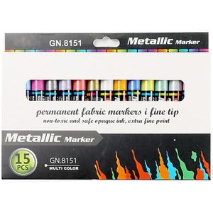 4/8/15/20 Kleuren Acryl Verf Marker Pen Voor Album Keramische Rock Stof