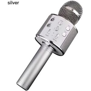 WS858 Professionele Bluetooth Draadloze Microfoon Luidspreker Handheld Microfoon Karaoke Mic Ktv Muziek Speler Zingen Recorder