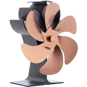 Milieuvriendelijke Haard Fan 6 Blades Thuis Indoor Non-Elektrische Kachel Fan Hout-Brandende Kachel Fans