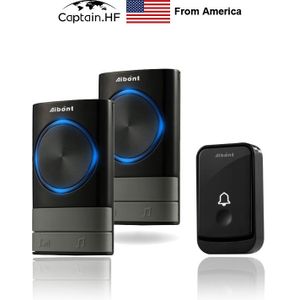 US Captain Thuis Intelligente Draadloze Deurbel 45 Tonen Elektronische Muziek, Indoor Outdoor Wifi Deurbel