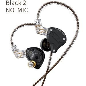 Kz ZS10 Pro Oortelefoon 4BA + 1DD Hybrid Drive Metalen Bedrade Hoofdtelefoon Hifi Bass Oordopjes Noise Cancelling Headset Voor Stage terugkeer