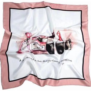 Mode Prints vrouwen 100% Zijden Sjaal Halsdoek Wraps voor Vrouwen Dames 65x65cm