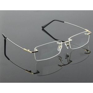 Titanium Legering Randloze Flexibele Been Optische Bril Brilmontuur Graden Punt Brillen Oculos De Grau Voorschrift Bril