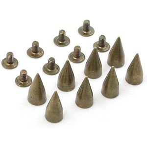 100Pcs 7X14Mm Gemengde Spikes Metal Cone Klinknagels Voor Leer Pank Studs En Spikes Op Kleding Diy riem/Tassen Leathercraft Decoratie