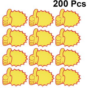 200pcs Prijs Label Thumbs Up Praktische Papier Kledingstukken Goederen Prijskaartjes Papier Teken Voor Kruidenier Winkel Winkel