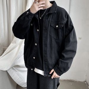 Mannen Jeans Jas Jassen Toevallige Windjack Linten Zakken Mannen Overalls Bomber Jacket Hip Hop Streetwear Man Uitloper