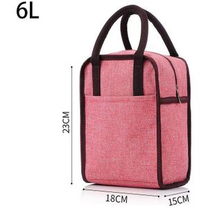 6L Thermische Geïsoleerde Tassen Voor Vrouwen Kids Tote Picknick Cooler Lunch Bag Cooler Bento Lunchbox Tassen