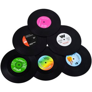 6Set Onderzetters Album Slip Vinyl Cup Mat Record Tafel Bar Matten Drink Decor Keuken Gereedschap [3]