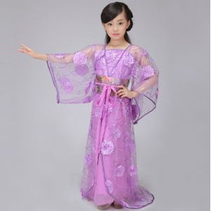 Chinese Volksdans Chinese Traditionele Kleding Kids Tang-dynastie Prinses Dans Kostuum Hanfu voor Meisjes