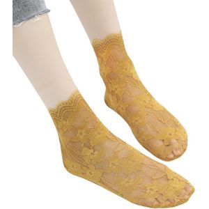 L93F 1 Paar Vrouwen Bloemen Kant Visnet Sokjes Katoen Stretch Hollow Out Dress Sok Voor Vrouwen Meisjes Korte kousen