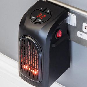 Handy Air Heater Draagbare Mini Elektrische Ventilator Kachel Muur-Outlet 400W Warm Blower Kamer Ventilator Kachel Heater Timer voor Office Home