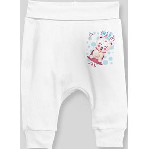 Angemiel Baby Hero Beer Baby Boy Harembroek Pantalon Wit