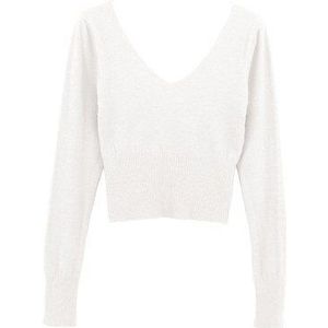 Herfst Winter V-hals Hoge Taille Dance Ballet Trui Meisjes Vrouwen Lange Mouwen Dans Tops Volwassen Dames Ballet Kostuums