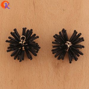 Hartelijke 10Pcs 30*30MM Sieraden Accessoires/Kristal Kralen Charms/Hand Gemaakt/Bloem Bal vorm/Earring Bevindingen/DIY Maken