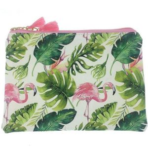 M402 Cartoon Handtas Voor Vrouwen Dier Flamingo Leaf Tassel Hanger Doek Zak Meisje Vrouwen Bag