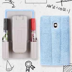 1PC Magnetische Flanel Whiteboard Gum Plastic Marker Witte Raad Cleaner Eraser Met Maker Pen Houder Schoolbord Veeg School