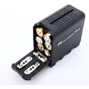 6 Stuks Aa Batterij Case Pack Power Als NP-F970 NP-F750 Voor Led Video Light Panelen Of Monitor