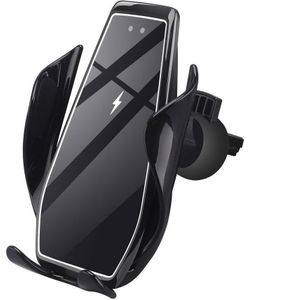 Draadloze Autolader 15W Qi Snel Opladen Automatische Spannen Mount Air Vent Telefoon Houder Voor Iphone 12 11 Xr X 8 Samsung S20 S10