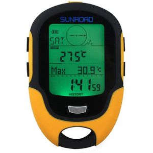 FR500 Waterdichte Multifunctionele Lcd Digitale Hoogtemeter Barometer Kompas Draagbare Outdoor Camping Wandelen Klimmen Hoogtemeter Gereedschap