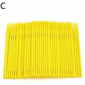 100x Micro Borstel Wegwerp Microbrush Applicator Wimper Extensions Make