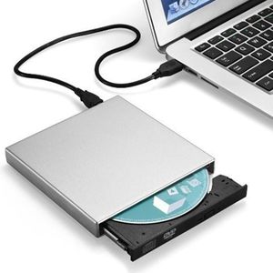 Usb 2.0 Slim Externe Optische Drive Vervanging Dvd Rom 24 Speed Optische Drive Brander Reader Voor Desktop Pc