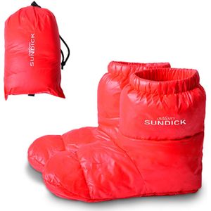 Buiten Camping Slippers Warme Sokken Voor Slaapzak Binnenshuis Warme Laarzen Mannen Vrouwen Winter Eendendons Booties Slipper Laarzen