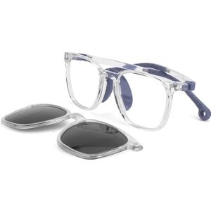 O-Q Club Kids Zonnebril Gepolariseerde Magnetische Clip-On Jongens Meisjes Bril TR90 Bijziendheid Recept Comfortabele Brillen T3102