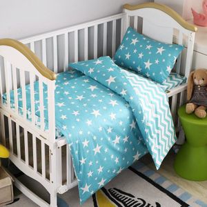 3 Stuks Peuter Beddengoed Set Katoen Crib Sets Zwart Wit Streep Cross Patroon Babybedje Set Goedkope Ster Beddengoed Set voor Peuter