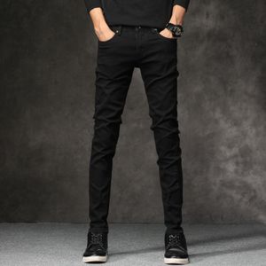 Koreaanse Stijl Mode Mannen Jeans Stretch Zwarte Kleur Toevallige Potlood Broek Elastische Strakke Broeken Streetwear Smalle Skinny Jeans Mannen