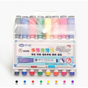 8 Kleur Droog Uitwisbare Markers, Fijne Piont Met Magneet Voor Boards, Display Opmerking Glas. Kids Tekening, Scrawl