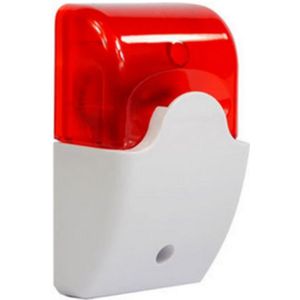 103 Wired Indoor Sirene Bekabelde Mini Sirene Met Red Flash Light Voor Huis Alarmsysteem Strobe Light En Sirene